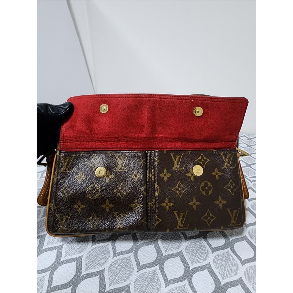 LOUIS VUITTON Monogram Viva-Cite MM Shoulder Bag Brown - Picture 12 of 15
